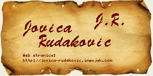 Jovica Rudaković vizit kartica